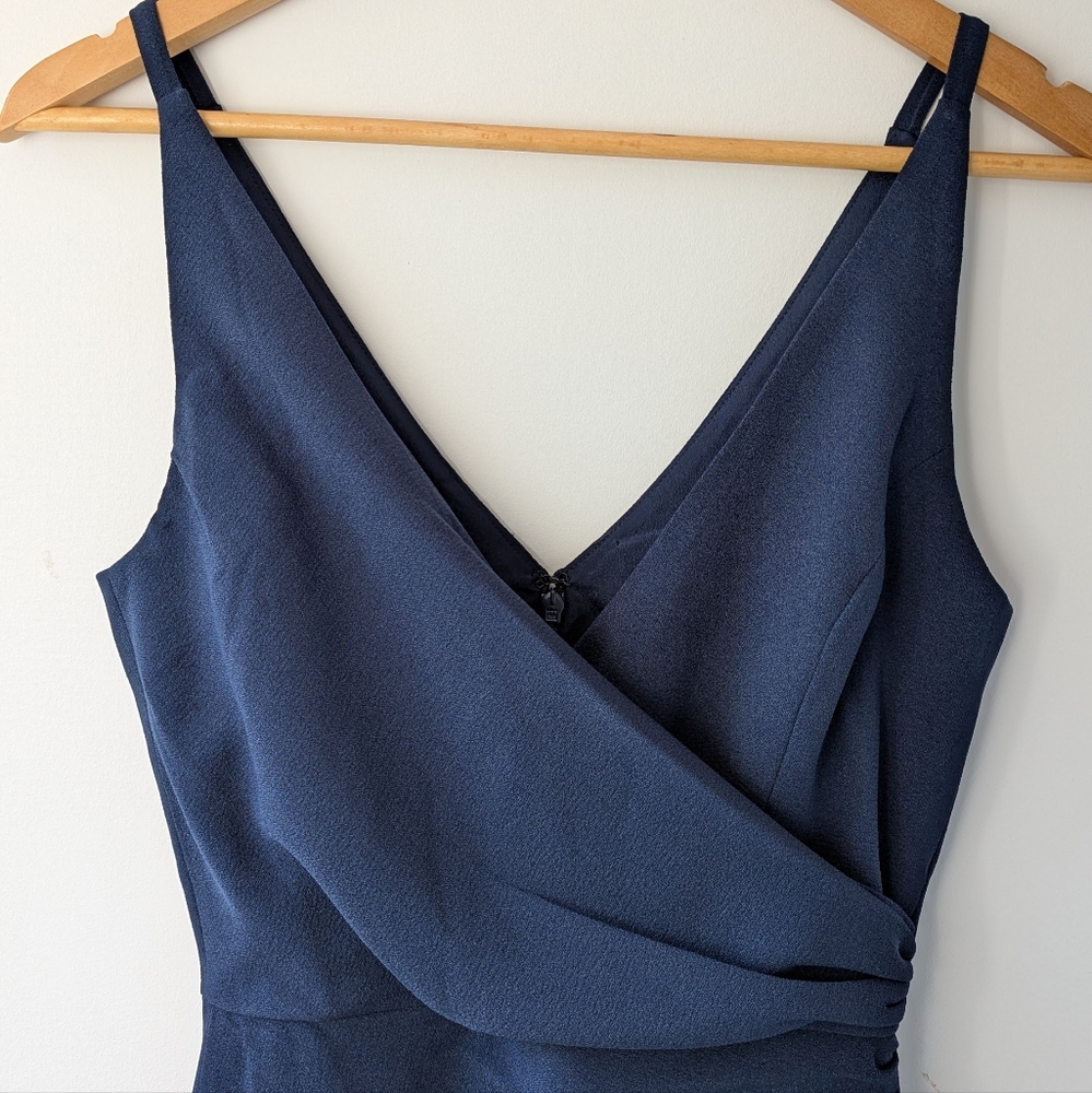 Dress The Population Navy Anita Crepe Cocktail Dress - Picture 6 of 15